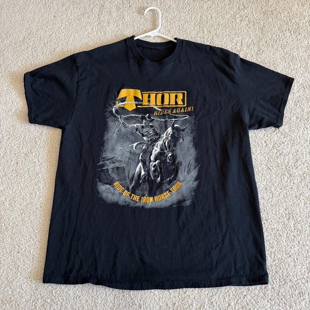 Vintage THOR The Rock Warrior 2016 Tour T-Shirt Size XL